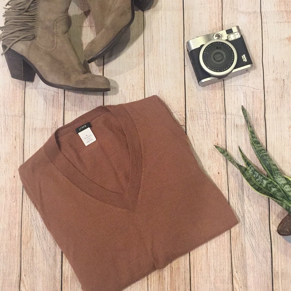 Merino Wool V-neck Sweater